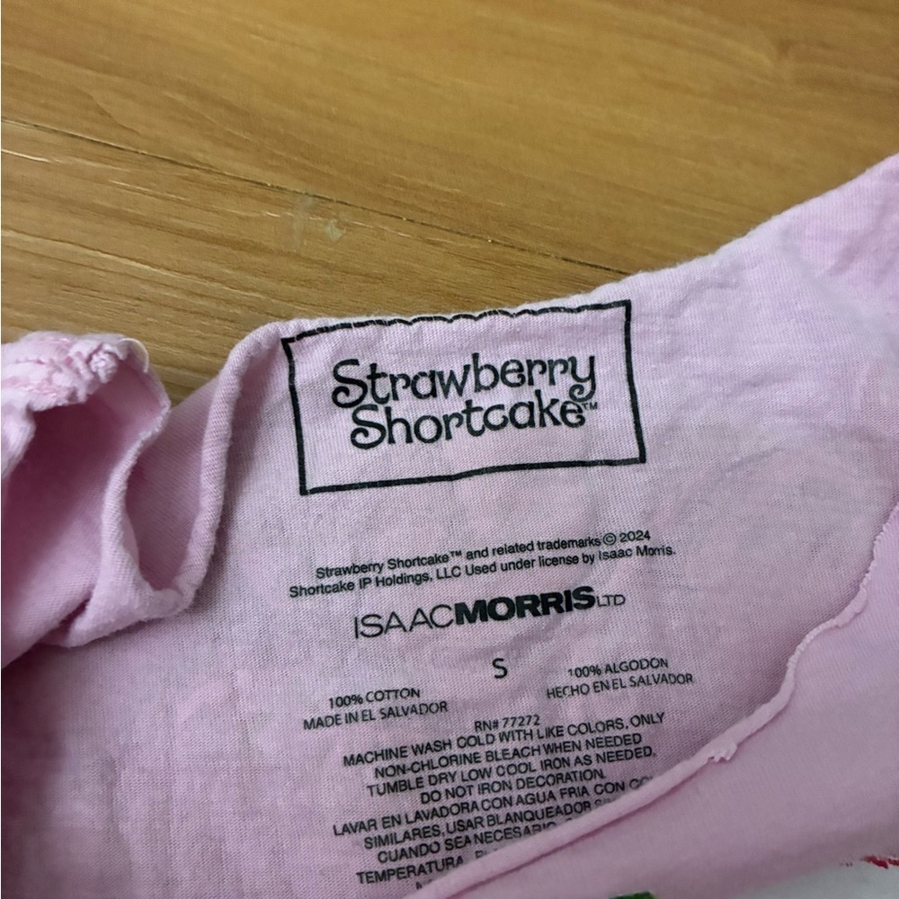 Strawberry Shortcake brand cotton shirt is manufactured by Isaac Morris Ltd - Picture 2 of 4